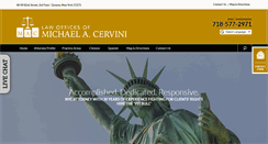Desktop Screenshot of cervinilaw.com